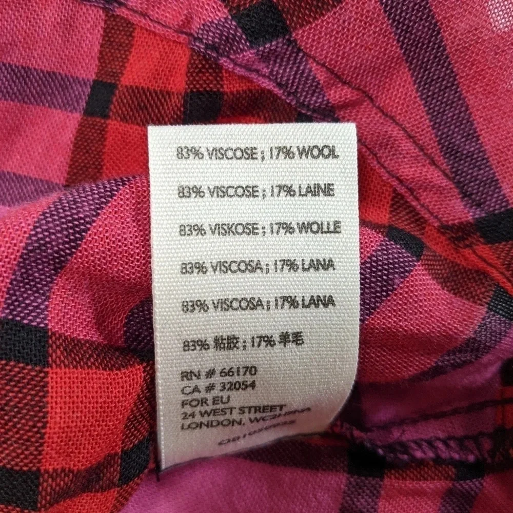Free People We the Free Pacific Dawn Plaid Shirt